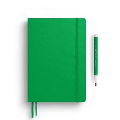 A5 Medium Softcover Notebook - Spring Leaf, Ruled Pages