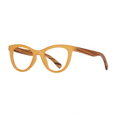 Sunny Milky Gold Reading Glasses w/Blue Light Filtering Lens