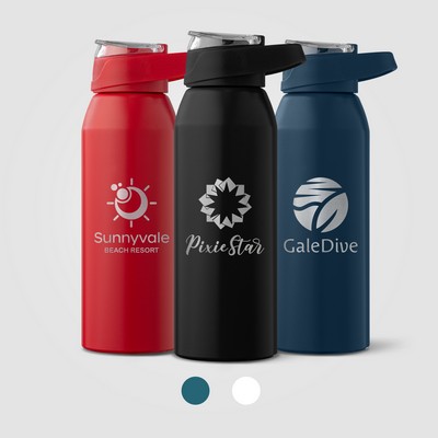 Lyse Recycled Aluminum Sport Bottle - 24 oz. - Laser Engraved