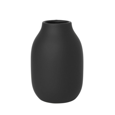 Blomus Colora Porcelain Vase 6 X 4 - Peat Black