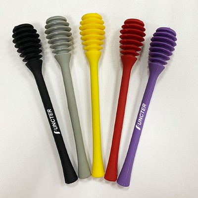 Silicone Honey Dipper Syrup Dipper Honey Spoon Food Stick Collecting Dispensing Drizzling Jam