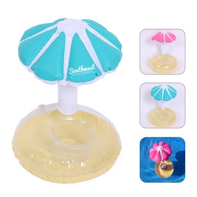 Floating Pool Drink Holder with Mushroom Umbrella