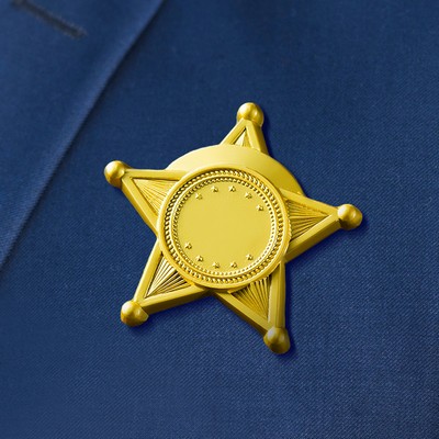 Personalized Full Color Round Star Name Badges