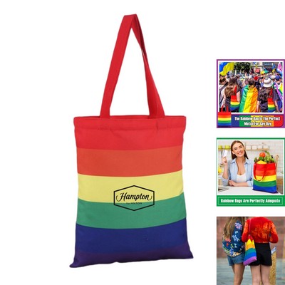 LGBT Rainbow Canvas Shopping Bags