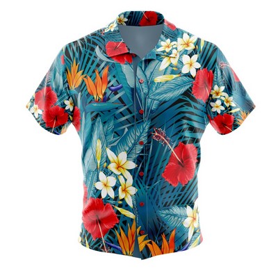 Unisex and Kids' Custom Full Color Viscose Hawaiian Shirt