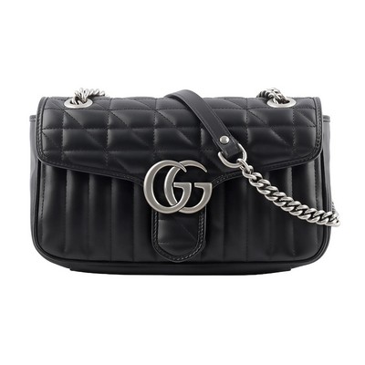 Gucci Gg Black Marmont Small Shoulder Bag