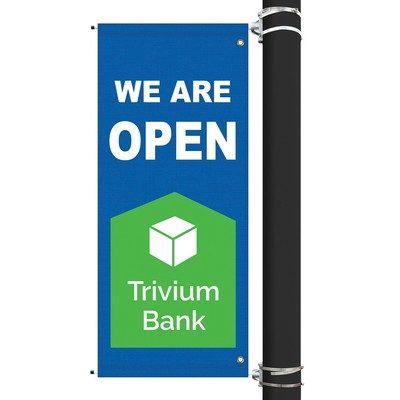 54" x 22" Custom Sunbrella™ Avenue Banner-2 Color Imprint