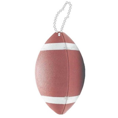 Football Promotional Key Chain w/ Black Back (6 Square Inch)