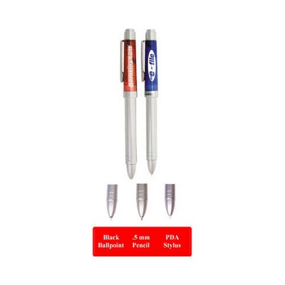 3-in-1 PDA Stylus w/ Translucent Trim