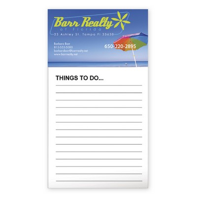 Business Card Magnet with 50-Sheet Notepad