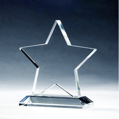 Crystal Star Award( Sand Blasted )