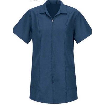 Red Kap™ Women's Zip-Front Smock - Navy Blue