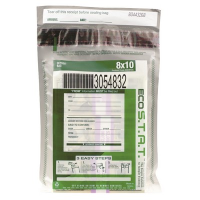 Eco Stat Cash, Evidence, Deposit, Security Bag (8" x 10.5")