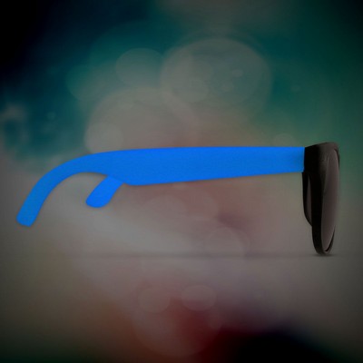 Blue Custom Neon Billboard Sunglasses(Blank)