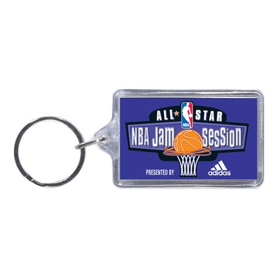 Full Color Rectangle Acrylic Keytag (1 3/8" X 2 1/8")