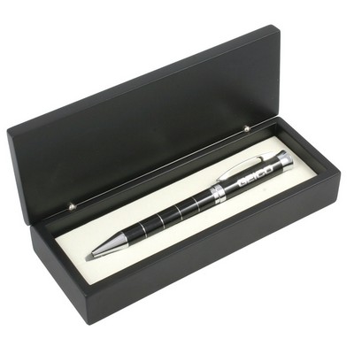 Silver Finish Circular Ring Design Ballpoint Pen