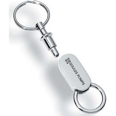 Chrome Finish Heli Pull Apart Keyholder (1"x4")