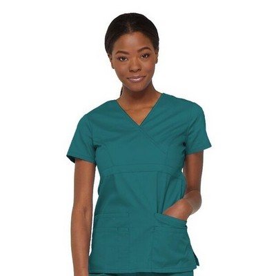 Women's Junior Fit Dickies® EDS® Signature Mock Wrap Scrub Top