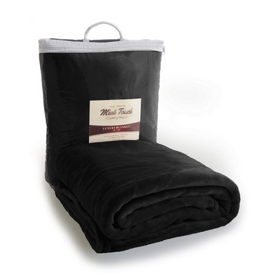 Cloud Mink Touch Throw Blanket (Overseas) - Black