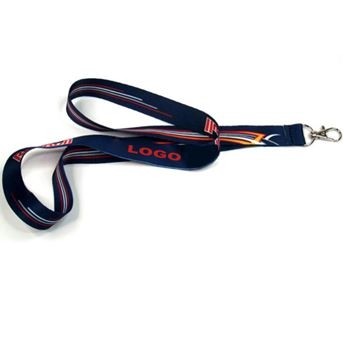 3/4" Heat Transfer Printed Lanyard w/Lobster Clip