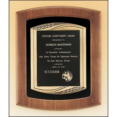 Solid American Walnut Frame w/Antique Bronze Finish (14"x17")