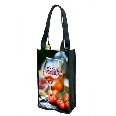 2 Bottle Wine Bag w/ Collapsable Bottle Pockets