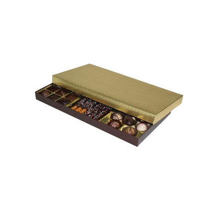 Gold Diamond Foil Collection Candy Box (15 3/4"x8 1/8"x1 1/8")