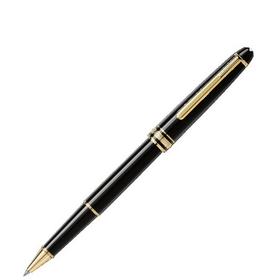 Luxury Line Montblanc Classique Rollerball Black and Gold Trim Pen