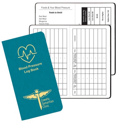 Blood Pressure Log Book w/ Shimmer Cover