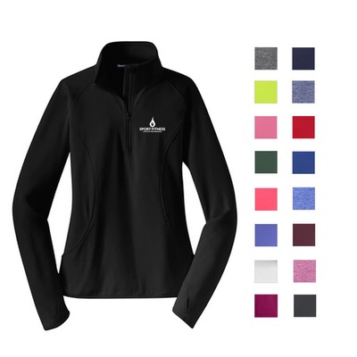 Sport-Tek® Ladies' Sport-Wick® Stretch 1/2-Zip Pullover