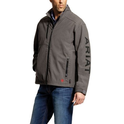 Ariat® Men's FR Iron Gray Team Logo Softshell Jacket