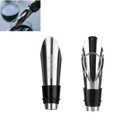 Stainless Steel Wine Pourer w/Wine Stopper