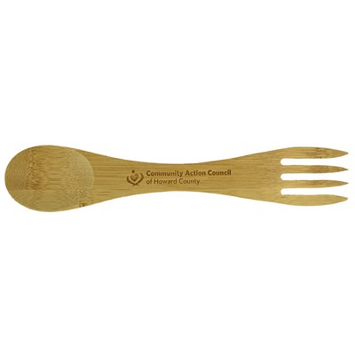 Bamboo Fork And Spoon Combination