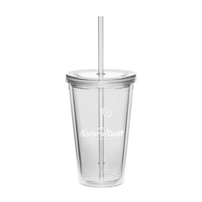 16 oz. Day Tripper Double-Wall Acrylic Tumbler (1 Color Imprint)