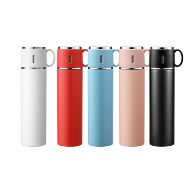 Portable Stainless Steel Water Bottle w/Handle