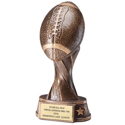 5½" Antique Bronze Resin Football Trophy