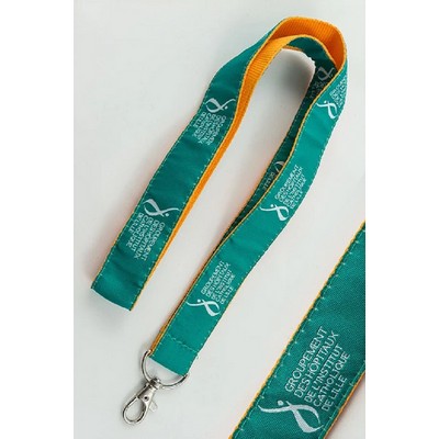 3/4" DOUBLE-LAYER Woven (Jacquard) Lanyard