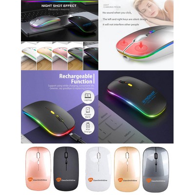 Kidder iBank® LED Wireless Mouse with Built-in rechargeable battery