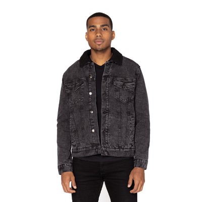 THREADFAST Unisex Sherpa-Lined Denim Jacket