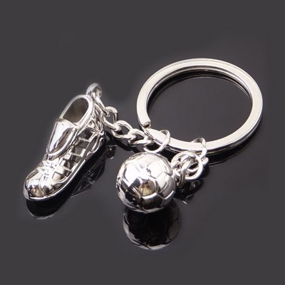 Creative Soccer Boot Key Chain Ring