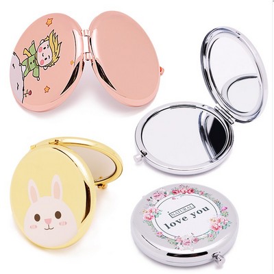 Round Shape Foldable Cosmetic Mirror