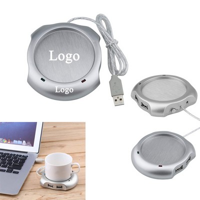 USB Cup Warmer With 4-port Hub