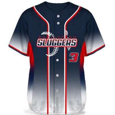 Sublimated Elite Full Button Baseball Jersey