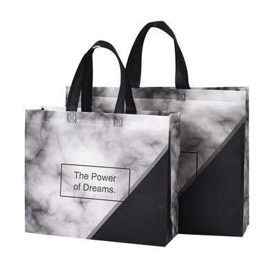 Matte Laminated Now Woven Grocery Bag