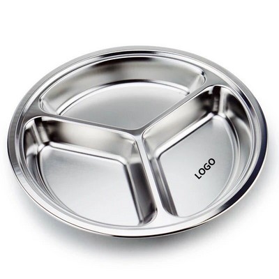 304 Stainless Steel Divided Food Tray