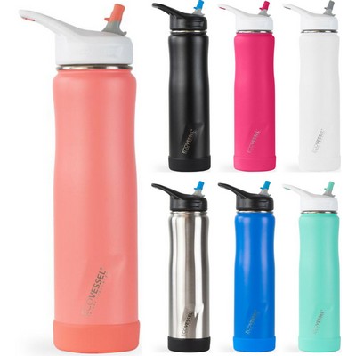 Ecovessel® 24 oz Summit Insulated Straw Water Bottle