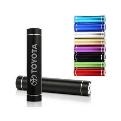 Promotional 2200mAh Aluminum Cylinder Portable Power Bank