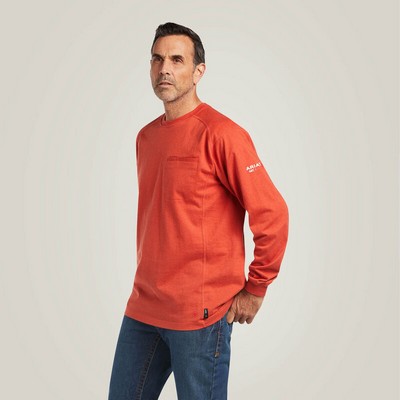 FR Air Crew Long Sleeve Volcanic Heather T-Shirt