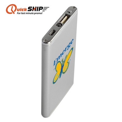 Winnemac Sleek Metallic Slim 3000mAh Power Bank-3000mAh