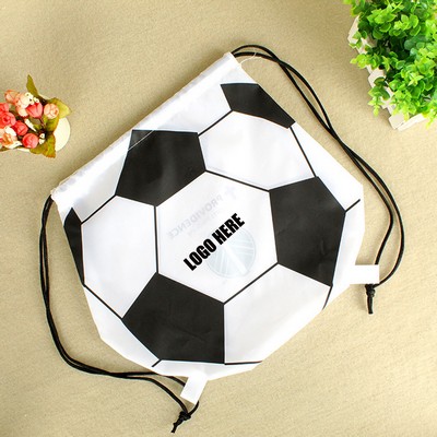 Soccer Drawstring Bags/ Soccer Ball Shape Backpack Bag